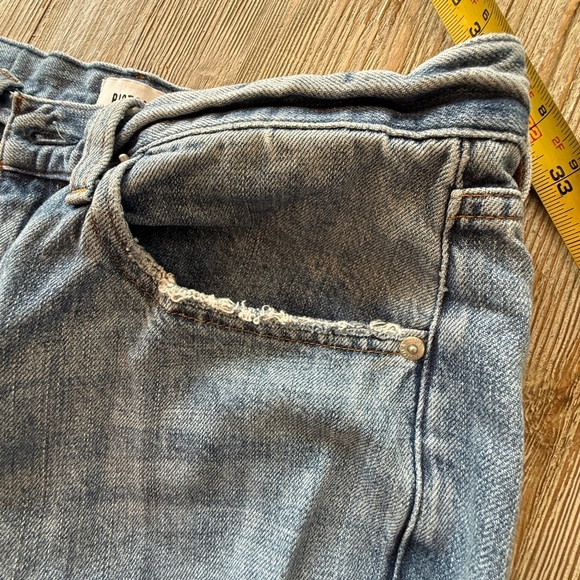 Pistola Blue Denim wide leg distressed Jeans 31 - Picture 4 of 12